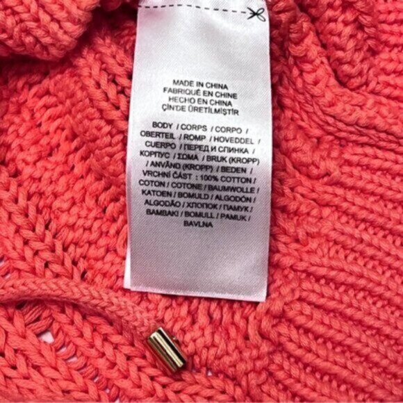 Lauren Ralph Lauren * Black Label Cotton  CABLE KNIT PULLOVER SWEATER  EUC L - Picture 9 of 11